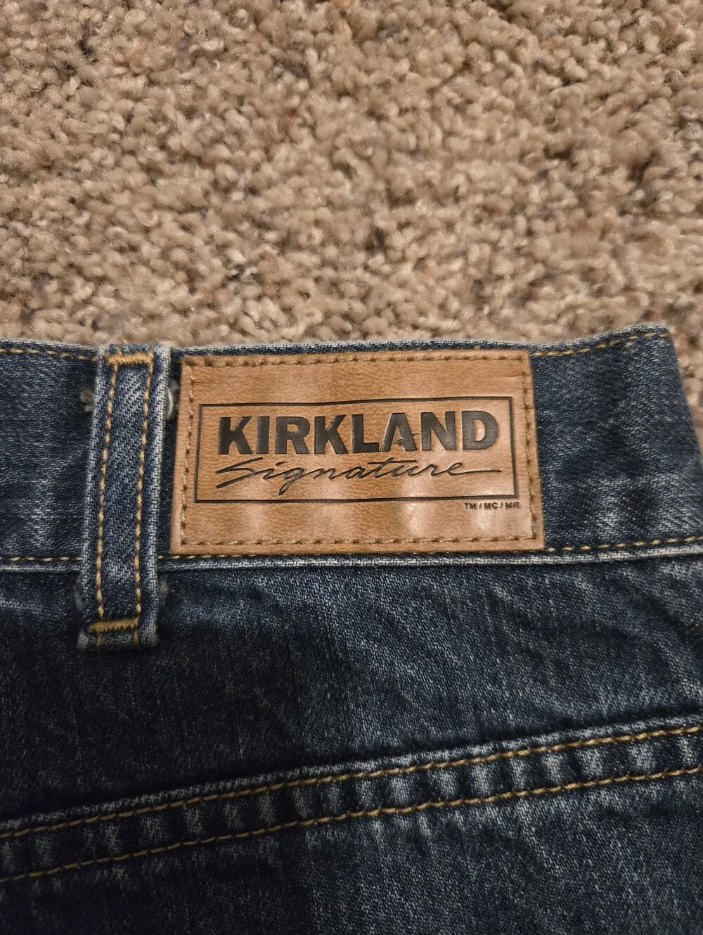 Kirkland Classic Men's Straight-Leg Jeans in Dark Blue